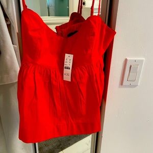 J.Crew top size small red new with tags